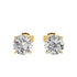 9ct yellow gold 1.07ct lab grown diamond stud earrings with four-claw setting by Cassim & Co Johannesburg