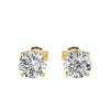 9ct yellow gold 1.07ct lab grown diamond stud earrings with four-claw setting by Cassim & Co Johannesburg