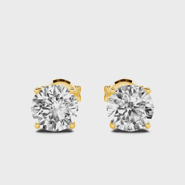 9ct Yellow Gold 1.07ct Lab Grown Diamond Stud Earrings - 2100436