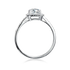 1ct Square Pavé Moissanite Ring – MO40 - Cassim & Co South Africa