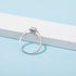 Square Halo 0.50ct Moissanite Ring – M17B - Cassim & Co South Africa