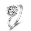 4 Claw 1ct Round Dress Moissanite Ring