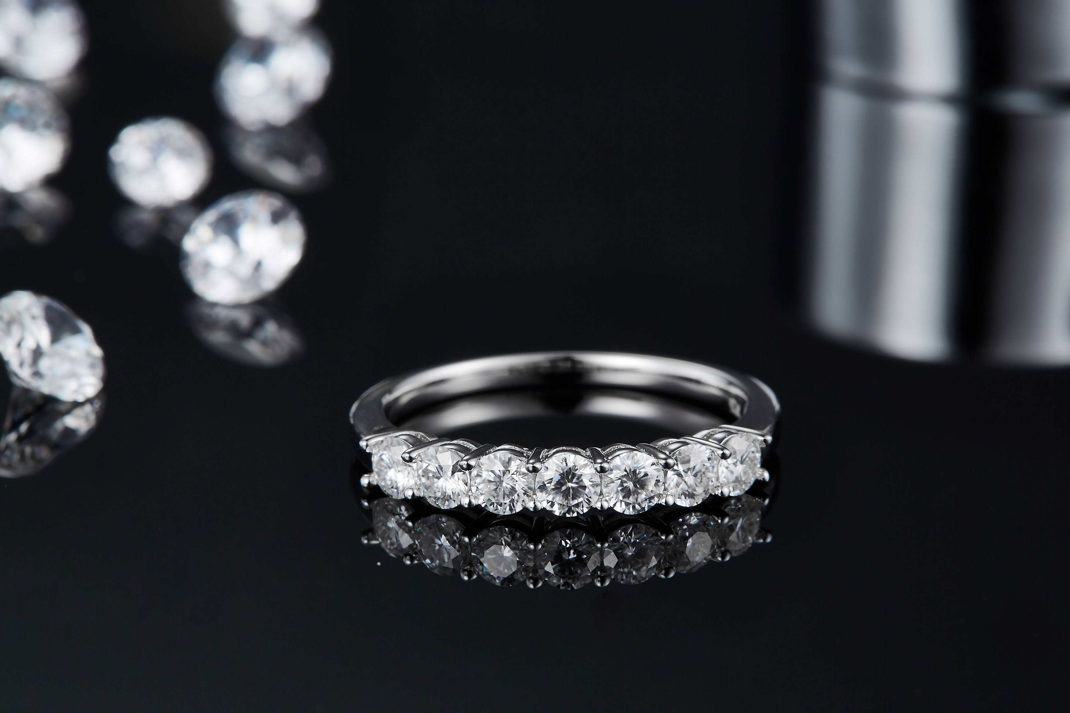 Eternity Moissanite Ring – M37B - Cassim & Co South Africa
