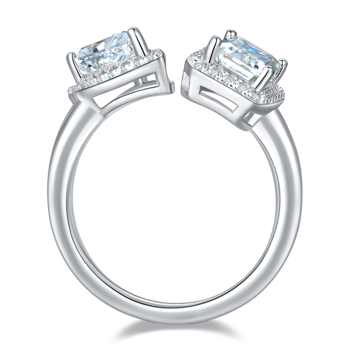 Baguette & Pear Moissanite Ring – M57A - Cassim & Co South Africa
