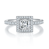 1ct Princess Cut Solitaire Moissanite Ring – M96E - Cassim & Co South Africa