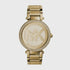 Michael Kors Parker MK5784 39mm gold-tone steel watch with crystal-set bezel and gold dial