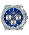 Casio MTP-1375D-2A1V Quartz Multi-Function Blue Dial Stainless Steel Watch (MTP-1375D-2A1V)