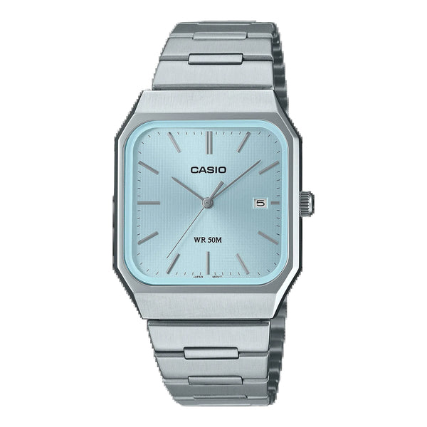 Casio MTP-B185D Quartz Blue Dial Stainless Steel Watch (MTP-B185D-2AV2DF)