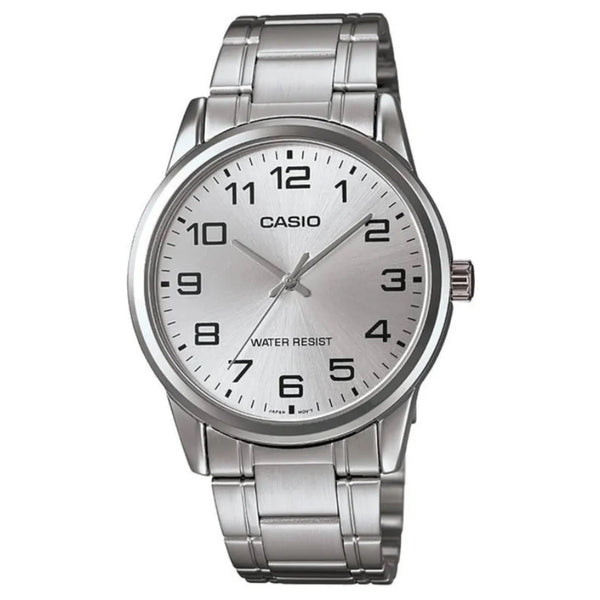 Casio MTP-V001D-7BUDF Quartz Analog Silver Dial Stainless Steel Watch