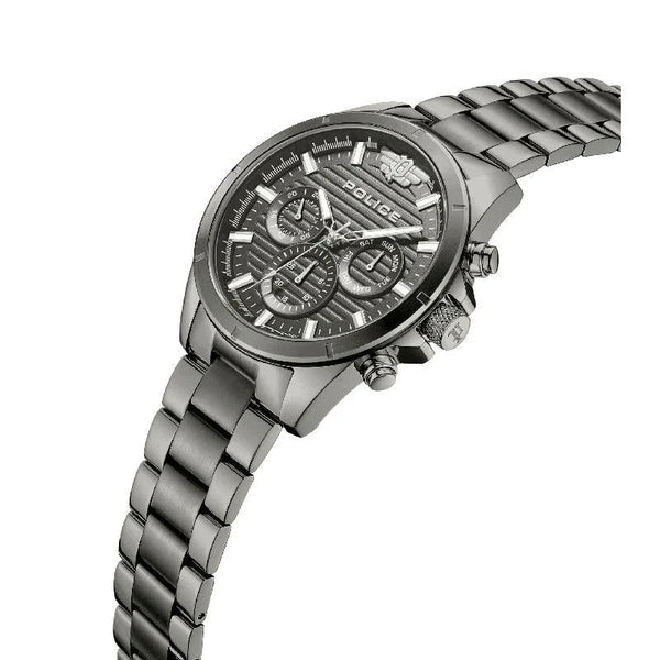 Police Malawi Quartz Chronograph Gunmetal Ion-Plated Stainless Steel Watch (PEWJK2227808)