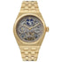Ingersoll The Broadway I12902 automatic skeleton watch with gold PVD case, moon phase complication and stainless steel bracelet