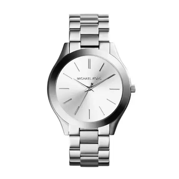 Michael Kors MK3178 watch with silver sunray dial and stainless steel bracelet