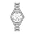 Michael Kors Sage MK4807 stainless steel watch with mother of pearl dial and crystal bezel