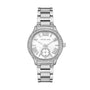 Michael Kors Sage MK4807 stainless steel watch with mother of pearl dial and crystal bezel