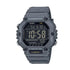 Casio AE-1600H grey resin digital sports watch with LED backlight and 100m water resistance