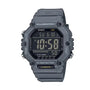 Casio AE-1600H grey resin digital sports watch with LED backlight and 100m water resistance
