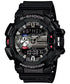 Casio G-Shock G'MIX GBA-400-1A black resin Bluetooth ana-digi watch with music control and 200m water resistance
