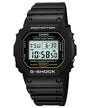 Casio G-Shock DW-5600E-1V black resin digital watch with square case and reverse LCD display