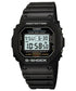 Casio G-Shock DW-5600E-1V black resin digital watch with square case and reverse LCD display
