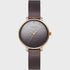 Obaku Diamond women's watch with brown mother-of-pearl dial and rose gold-tone mesh bracelet