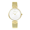 Obaku Diamant Quartz Silver White Dial Gold Mesh Bracelet Ladies Watch (V256LXGIMG)