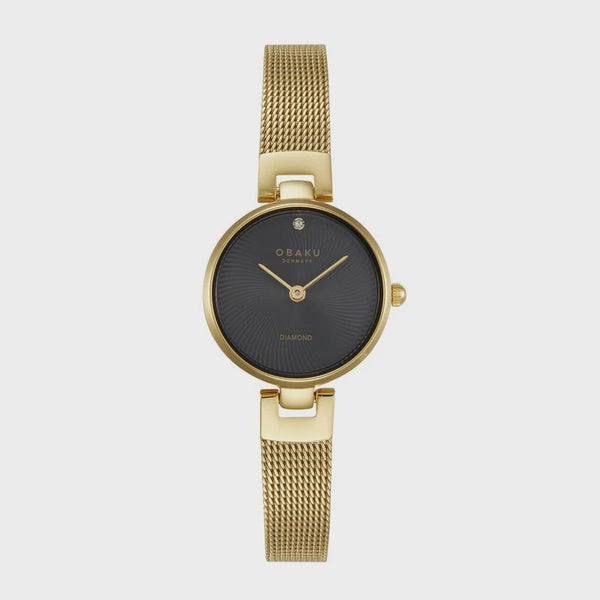 Obaku Petite Black Dial V256SXGBMG