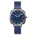 Obaku Punkter Lille watch with blue dial and stainless steel mesh bracelet