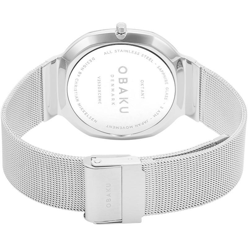 Obaku Silver Mesh Strap V253GXCBMC