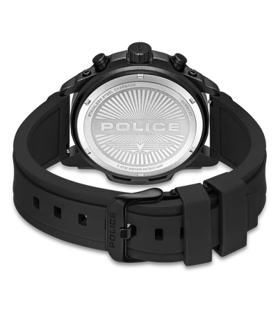 Police Clout Orb Quartz Chronograph Black Dial 50.4mm with 4 Interchangeable Straps (PEWGO00777X1) - Cassim & Co South Africa