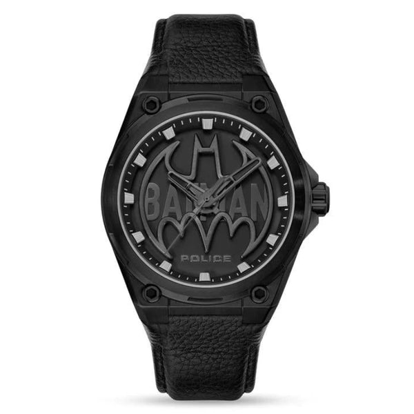 Police Batwing Batman Special Edition Quartz Black Dial Ion-Plated Steel Watch (PEWGA0090005)