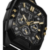 Police Bullhead Quartz Chronograph Black Dial Stainless Steel Watch (PEWGO0092204) - Cassim & Co South Africa