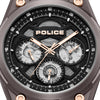 Police Dominion Multifunction Quartz Black Dial Gunmetal Ion-Plated Stainless Steel Watch (PEWGQ0093801)