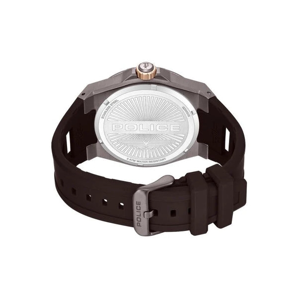 Police Dominion Multifunction Quartz Black Dial Gunmetal Ion-Plated Stainless Steel Watch (PEWGQ0093801)