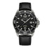 Police Thornton PEWJB2228102 men's quartz watch with black dial, stainless steel case, rotating bezel, and black leather strap