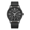 Police Jet Urban Quartz Black Textured Dial Gunmetal Stainless Steel Small Seconds Watch (PEWGF0093603)