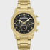 Police Knotty chronograph with black dial and gold-tone stainless steel bracelet