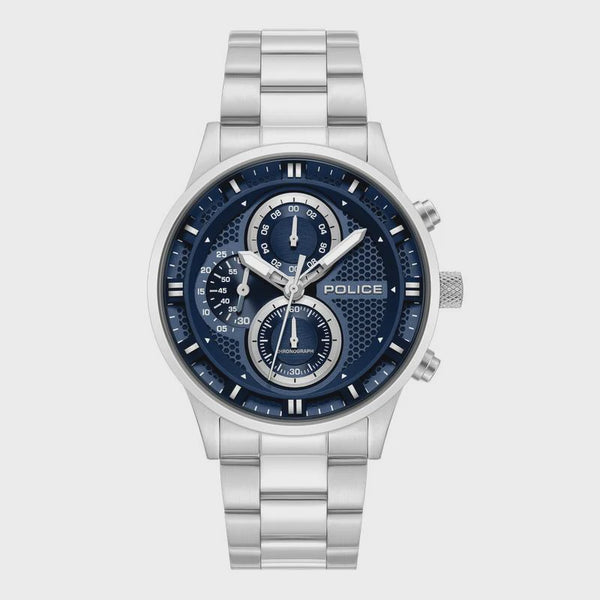 Police Blue Dial Steel - PEWGK0092502