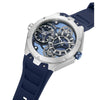 POLICE Scepter Dual Time Quartz Blue Dial Stainless Steel Silicone Strap Watch (PEWGM0081703) - Cassim & Co South Africa
