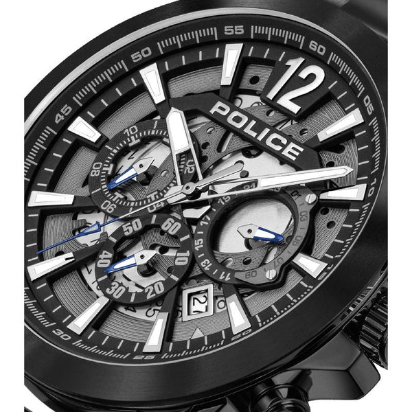 Police Vertigo Chronograph Black Dial Black Stainless Steel Watch (PEWJK2194901)