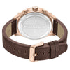 Police Wadden Quartz Chronograph Rose Gold Brown Leather Watch (PEWGC0054204) - Cassim & Co South Africa