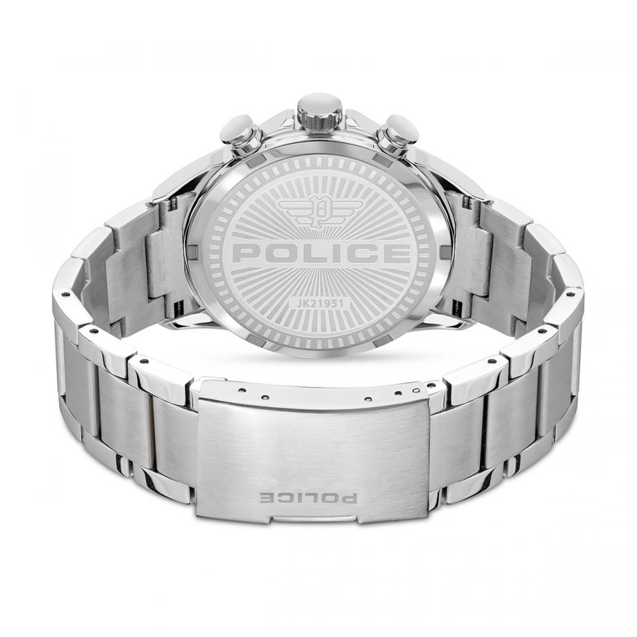 Police Kismet Quartz Multifunction Blue Dial Stainless Steel Watch (PEWJK2195140)