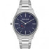 Police Orkney PL15965JS03M quartz watch with blue guilloché dial, stainless steel case and bracelet, sub-seconds at 6 o'clock