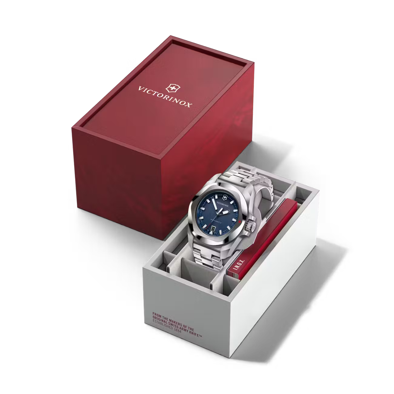 Victorinox INOX 41mm Blue Dial Steel VIC242031 - Cassim & Co South Africa