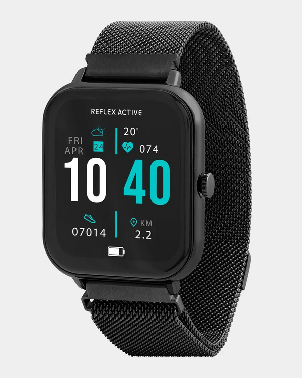 Reflex Active Black Mesh Series 23 Smartwatch RA23-4076
