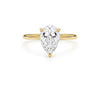 9ct Yellow Gold 1.00ct Pear Lab Grown Diamond Solitaire Engagement Ring (LR11)