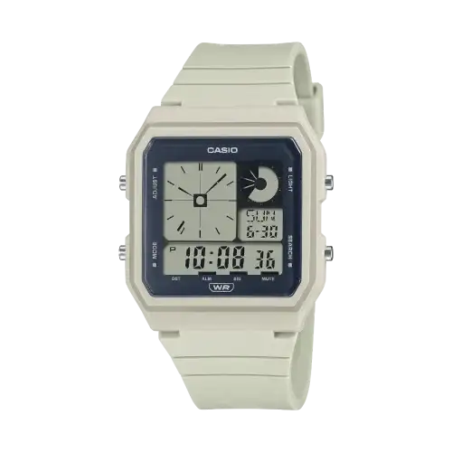 Casio Anadigi LF-20W-8ADF grey resin digital watch with dual analogue and digital display