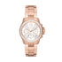 Michael Kors Everest MK7213 rose gold chronograph watch with crystal bezel and stainless steel bracelet