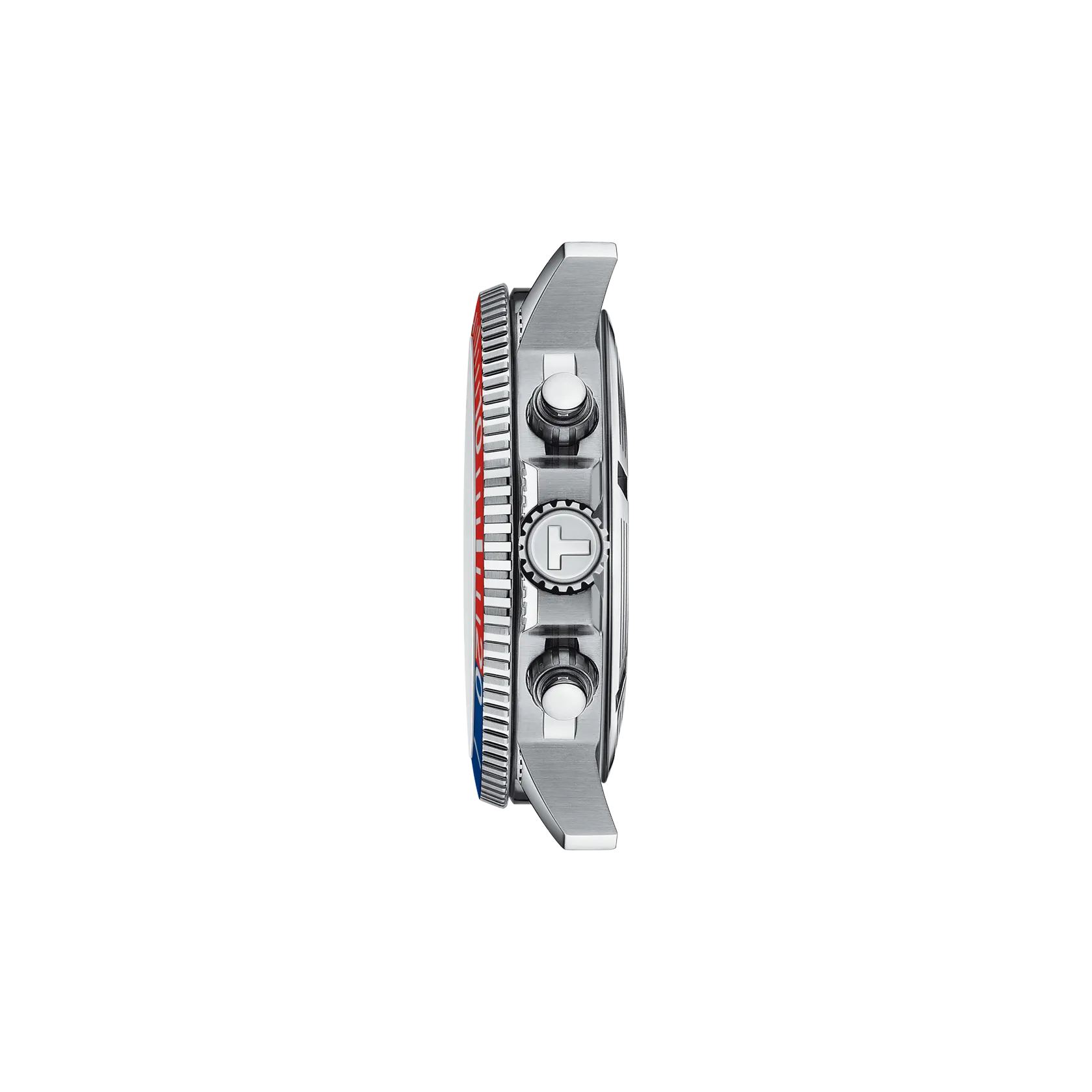 Stainless steel bracelet of the Tissot Seastar 1000 with folding clasp