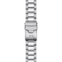 Blue and red aluminium bezel insert on the Tissot Seastar 1000