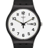 Front view of 41mm round plastic case with luminous hands and minute track